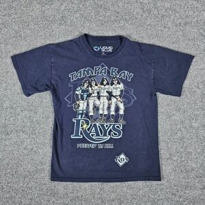 Liquid Blue MLB‎ Tampa Bay Rays x KISS Graphic T Shirt Blue Men's Size Medium